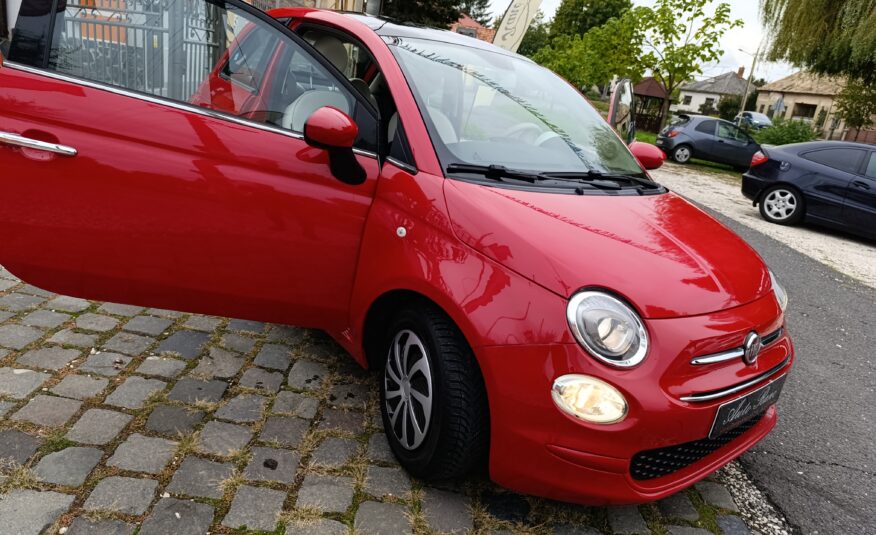 Fiat 500 1.2i 51kW/69PS, 2019, 54 272 km, Panoráma, Android Auto, Apple CarPlay.