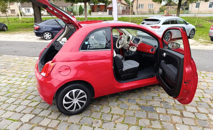 Fiat 500 1.2i 51kW/69PS, 2019, 54 272 km, Panoráma, Android Auto, Apple CarPlay.